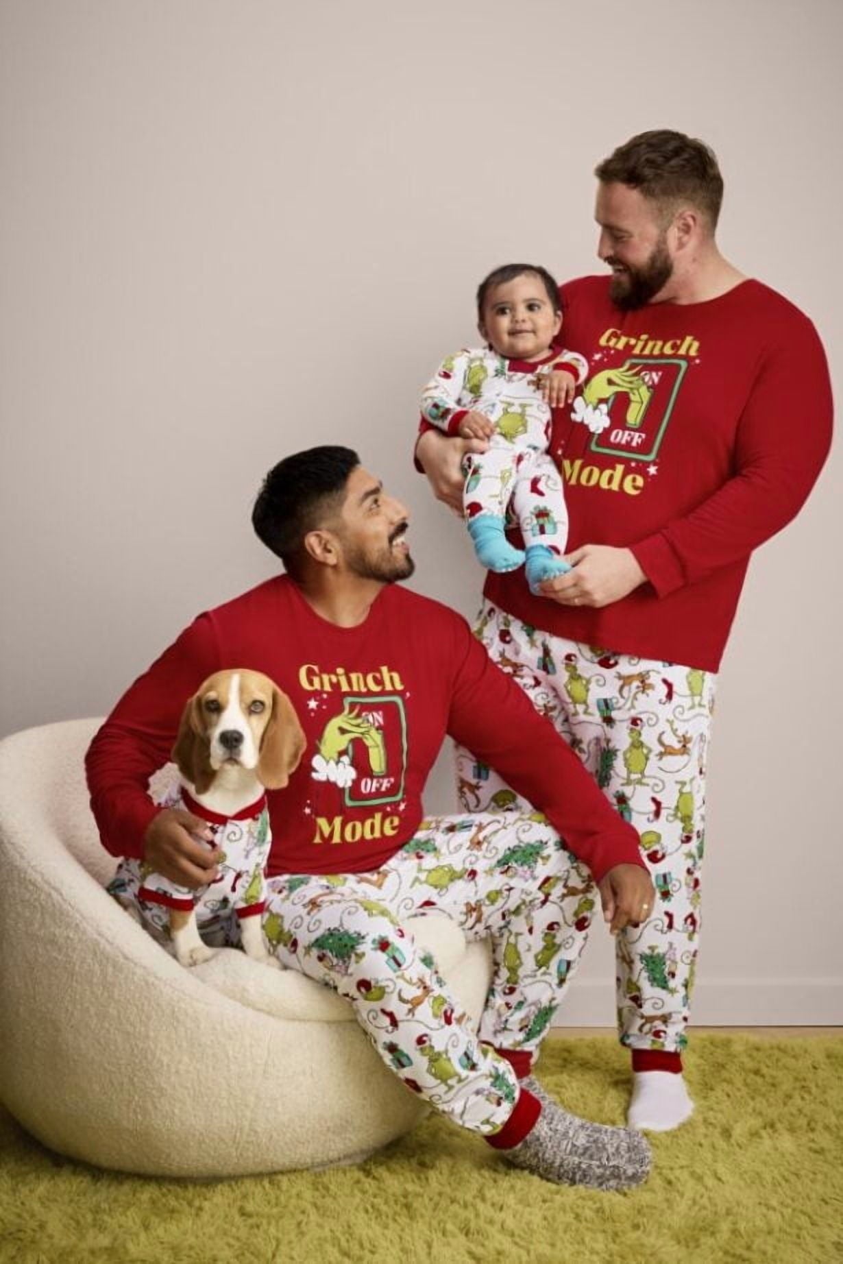 Dr. Seuss Grinch Pets Matching Family Pajamas, 1-Piece, Sizes XS-2XL