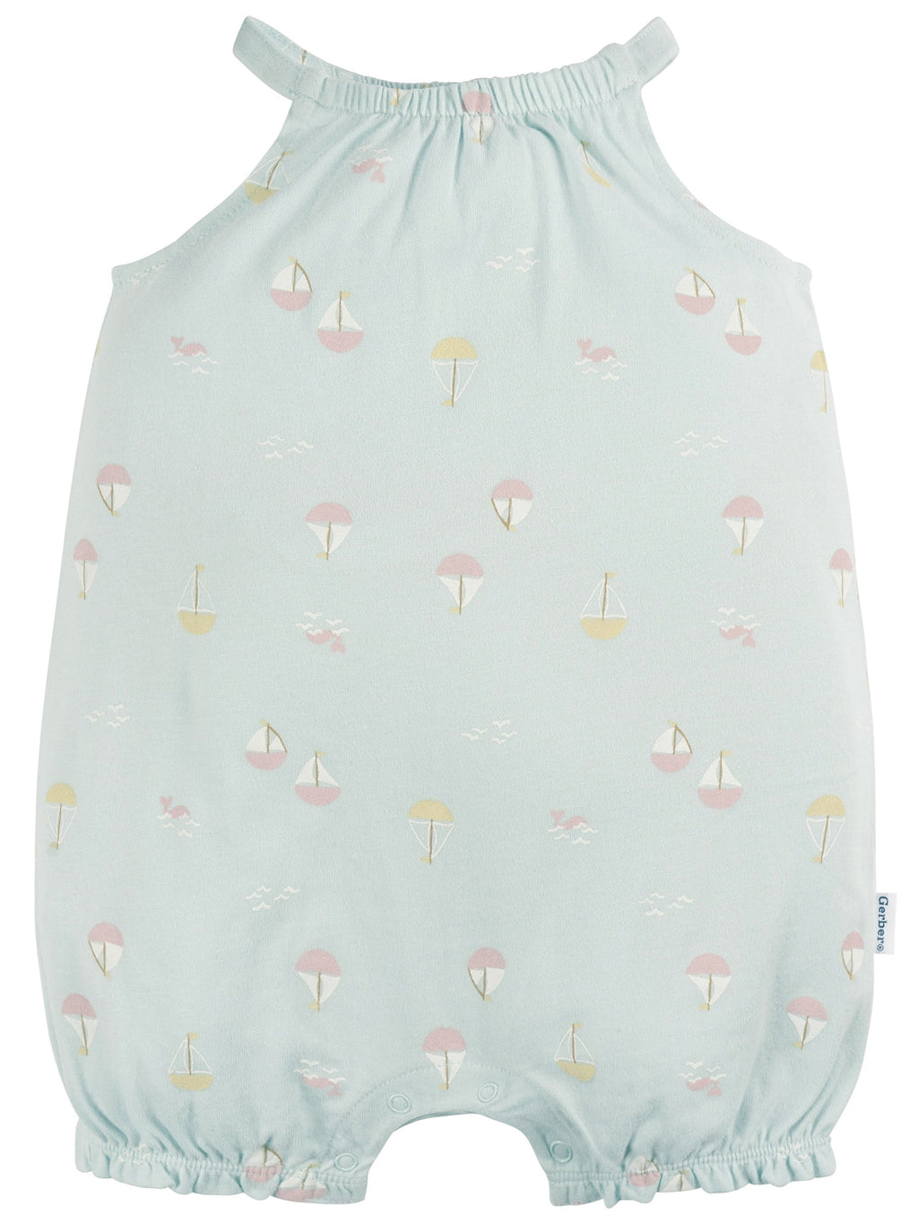 Gerber Baby Girl Rompers, 2-Pack, Sizes 0/3 Months - 24 Months