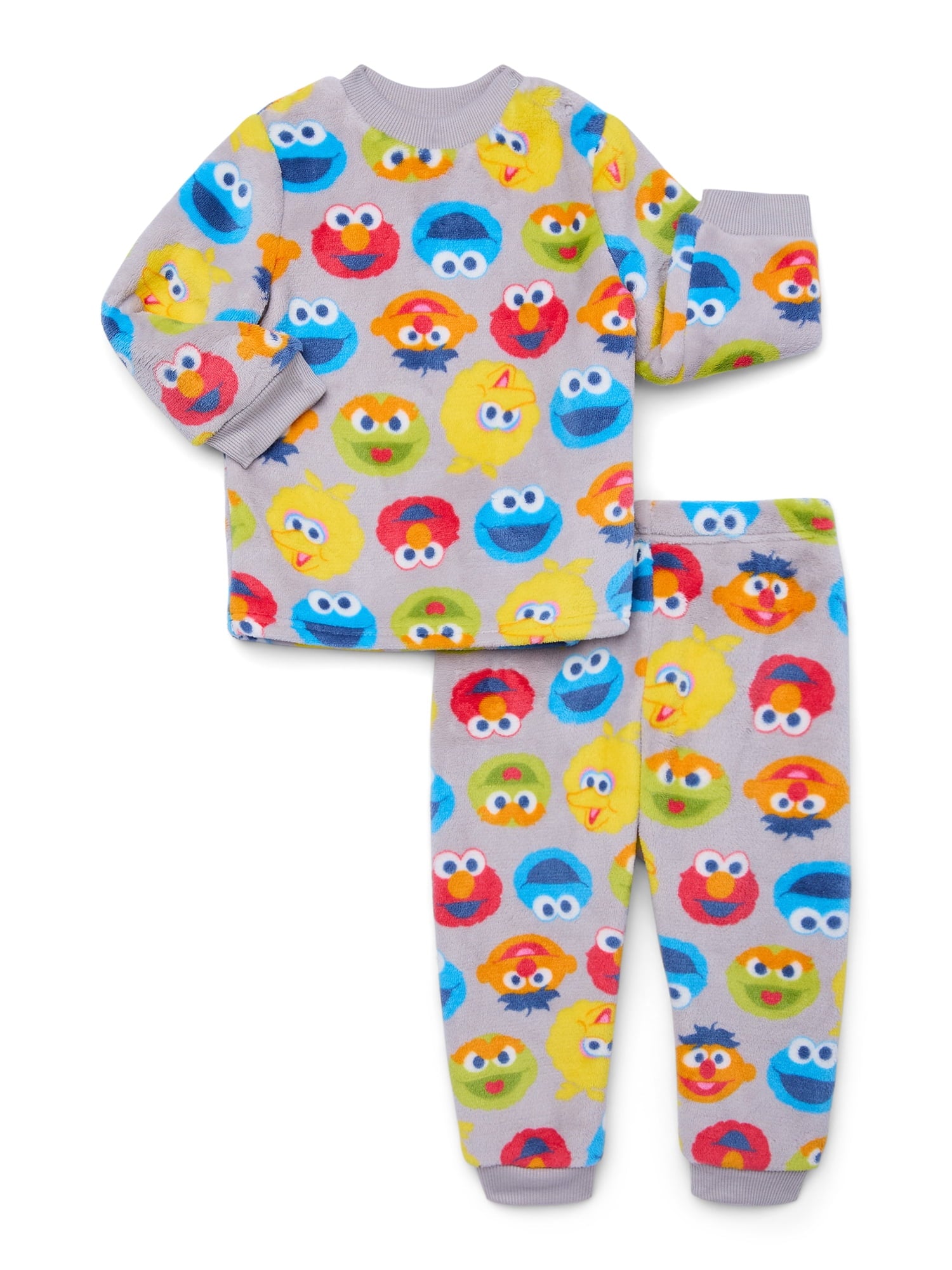 Baby Character Printed Plush Set, 2 Piece, Sizes 0-24 Months