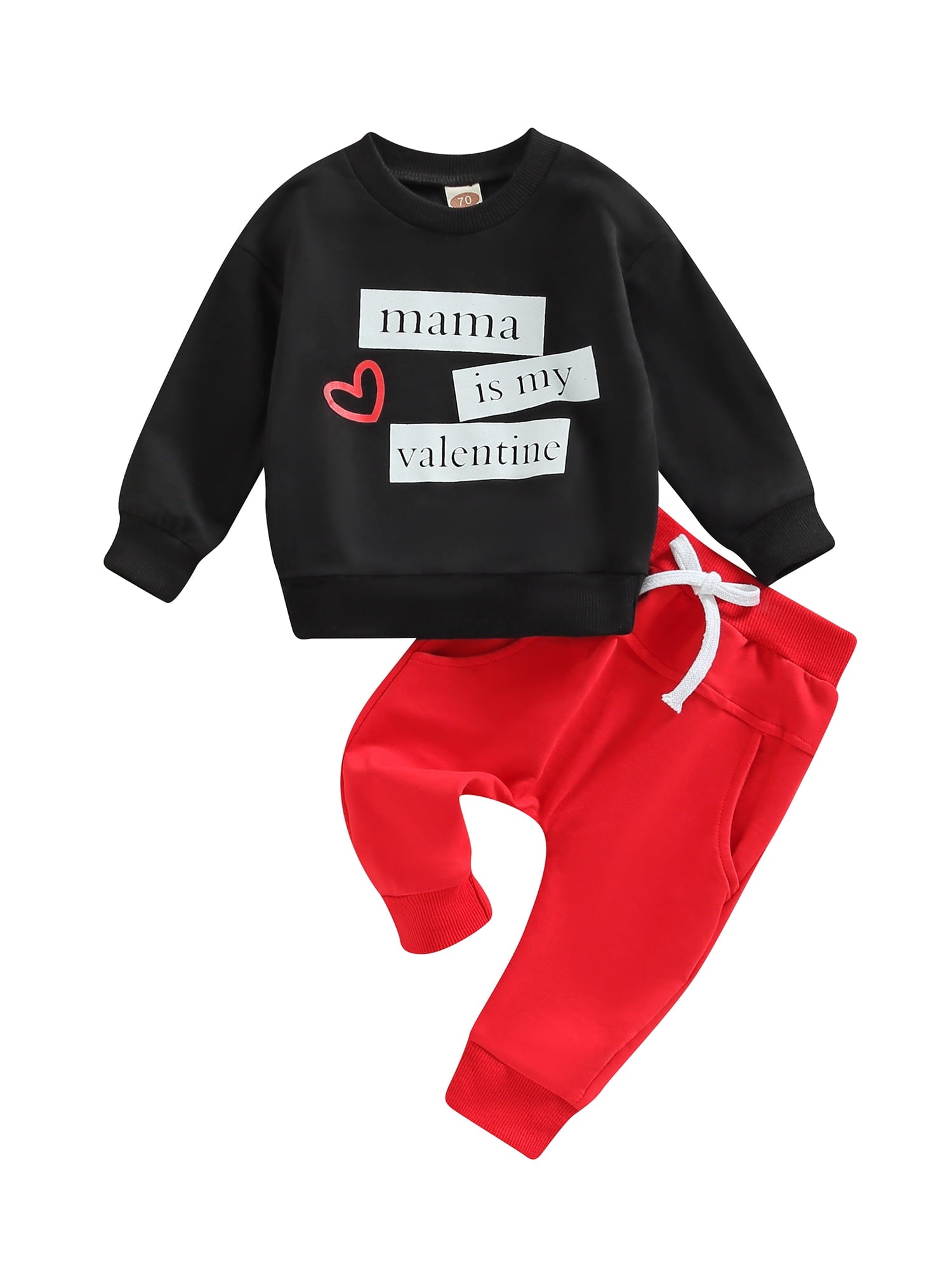 Bagilaanoe 2Pcs Toddler Baby Boy Long Pants Set Letter Print Long Sleeve Sweatshirt Pullover Tops+ Trousers 3M 6M 12M 18M 24M 3T Kids Casual Sweatsuit