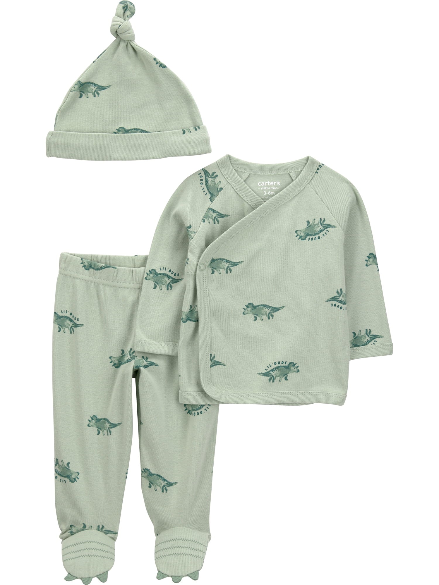 Carter's Child of Mine Baby Layette Outfit Set, 3-Piece, Sizes Preemie-6/9 Months