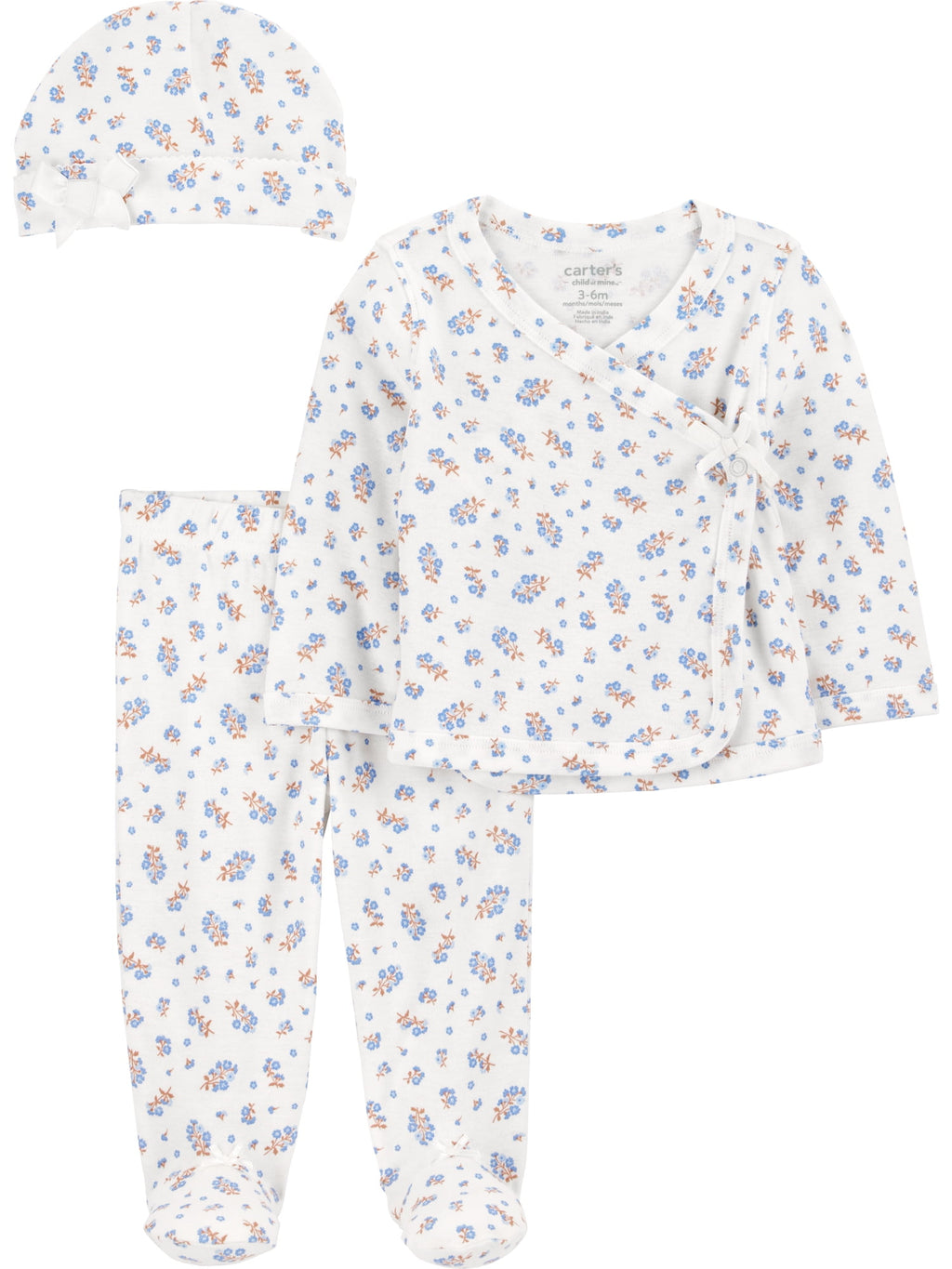 Carter's Child of Mine Baby Layette Outfit Set, 3-Piece, Sizes Preemie-6/9 Months