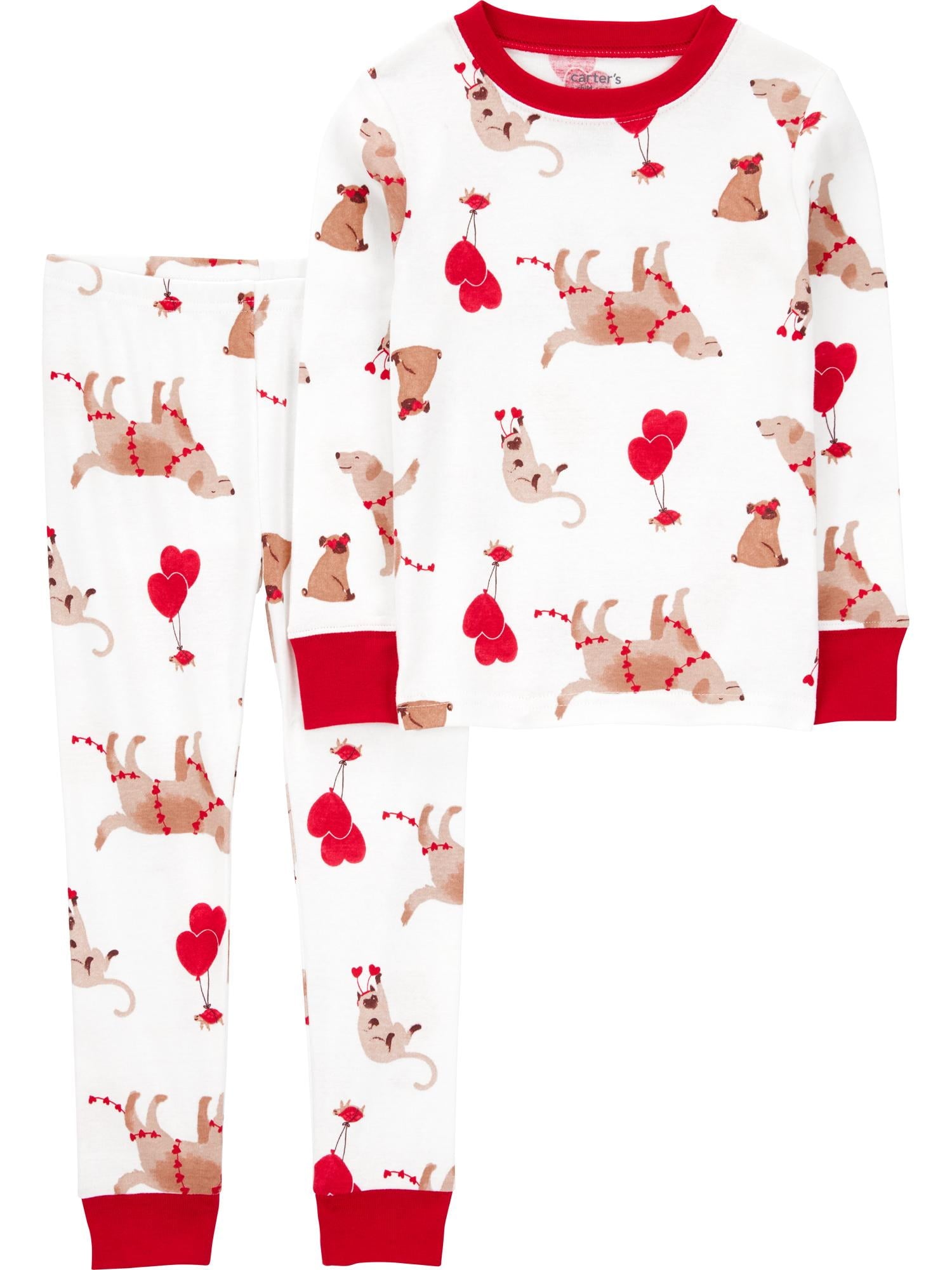 Carter's Child of Mine Toddler Valentine's Pajama Set, 2-Piece, Sizes 12M-5T