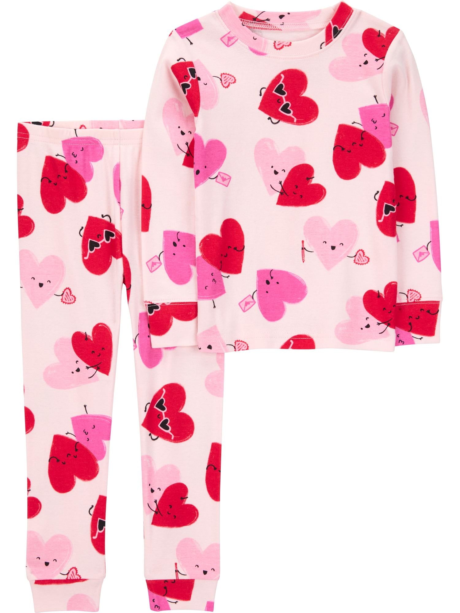 Carter's Child of Mine Toddler Valentine's Pajama Set, 2-Piece, Sizes 12M-5T