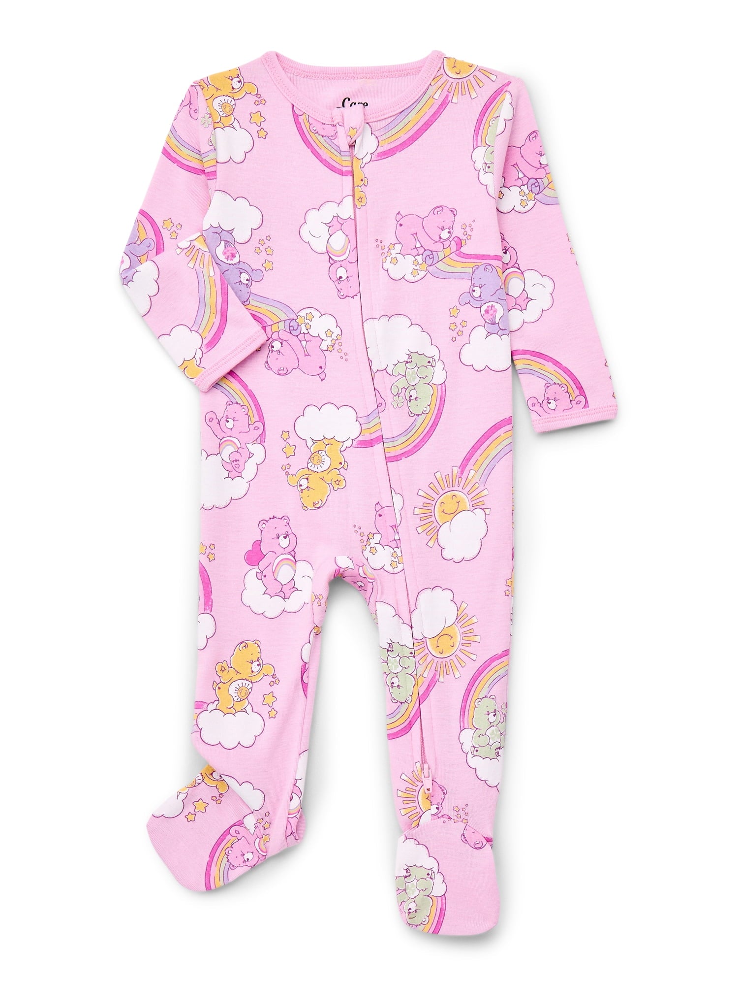 Elmo Baby Boys or Girls Two-Way Zip Front Footed Pajama One-Piece, Sizes 0-6/9M