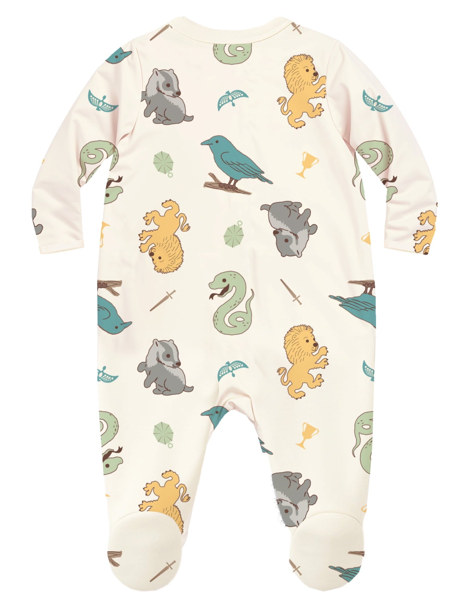 Elmo Baby Boys or Girls Two-Way Zip Front Footed Pajama One-Piece, Sizes 0-6/9M