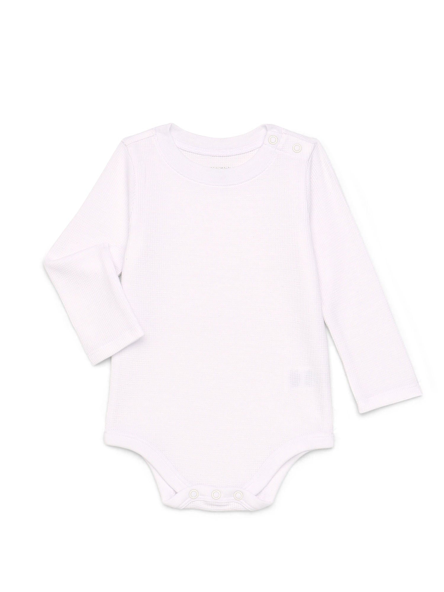 Garanimals Baby Boy Thermal Bodysuit with Long Sleeves, Sizes 0M-24M