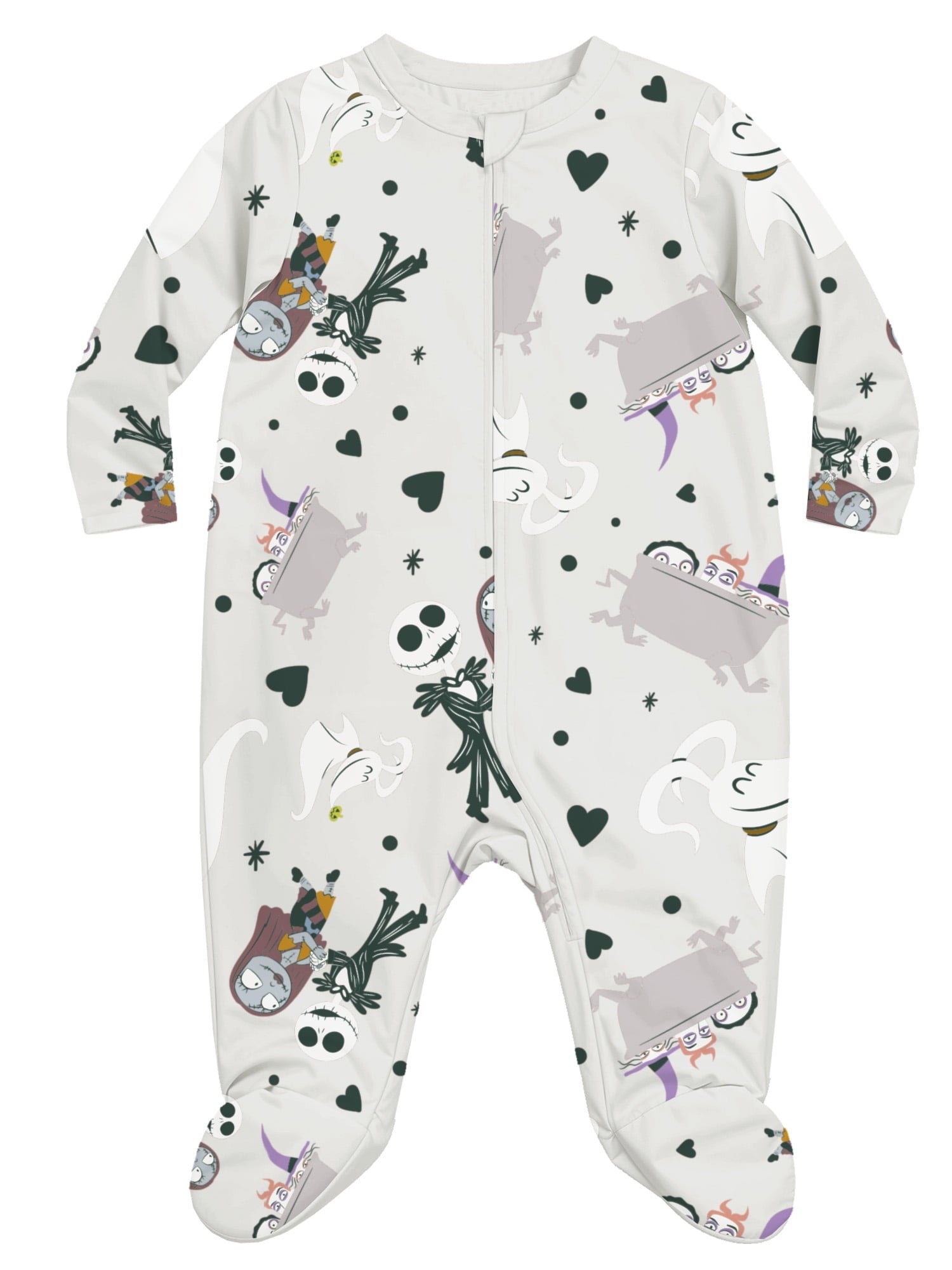 Elmo Baby Boys or Girls Two-Way Zip Front Footed Pajama One-Piece, Sizes 0-6/9M