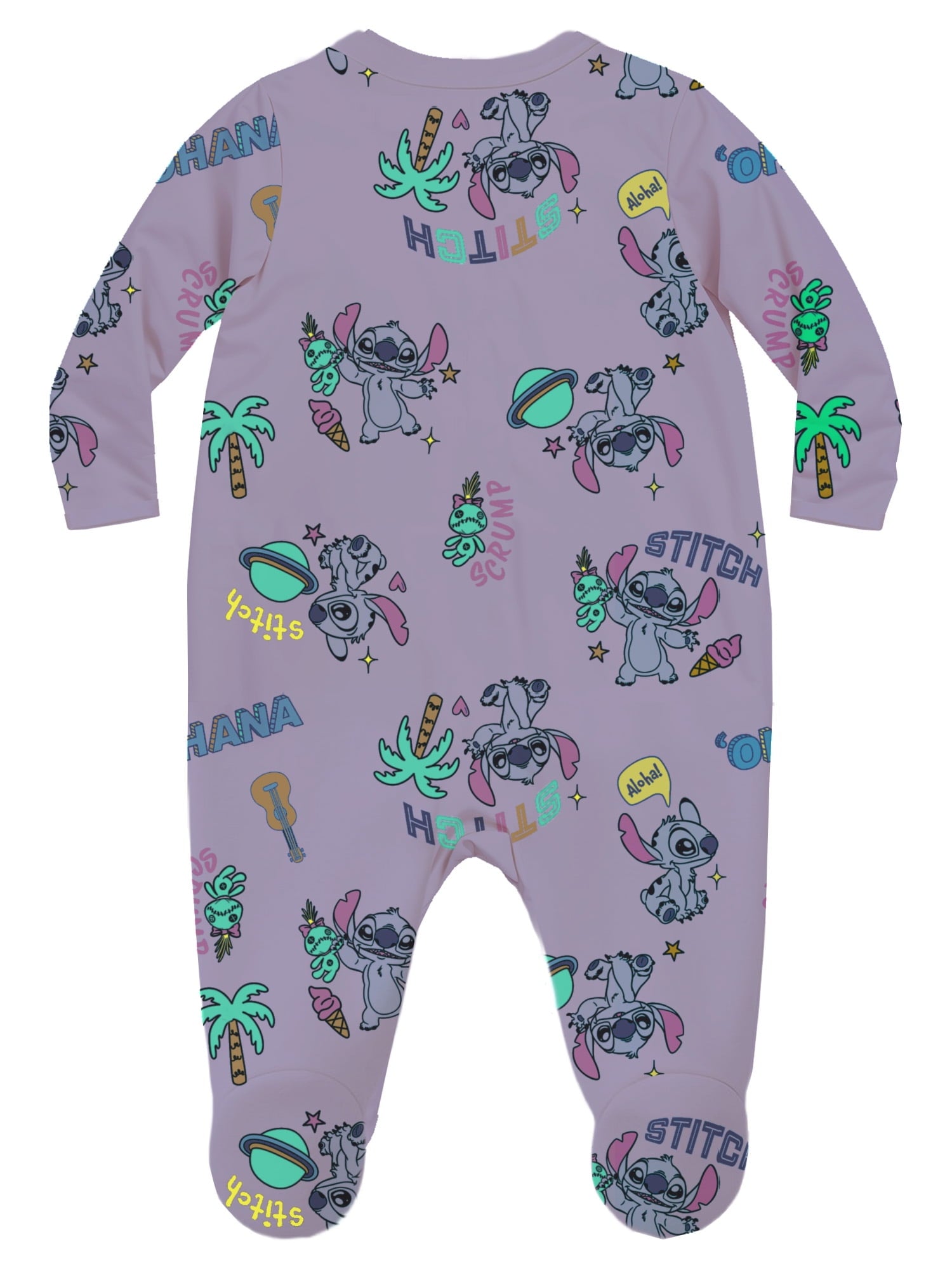 Elmo Baby Boys or Girls Two-Way Zip Front Footed Pajama One-Piece, Sizes 0-6/9M