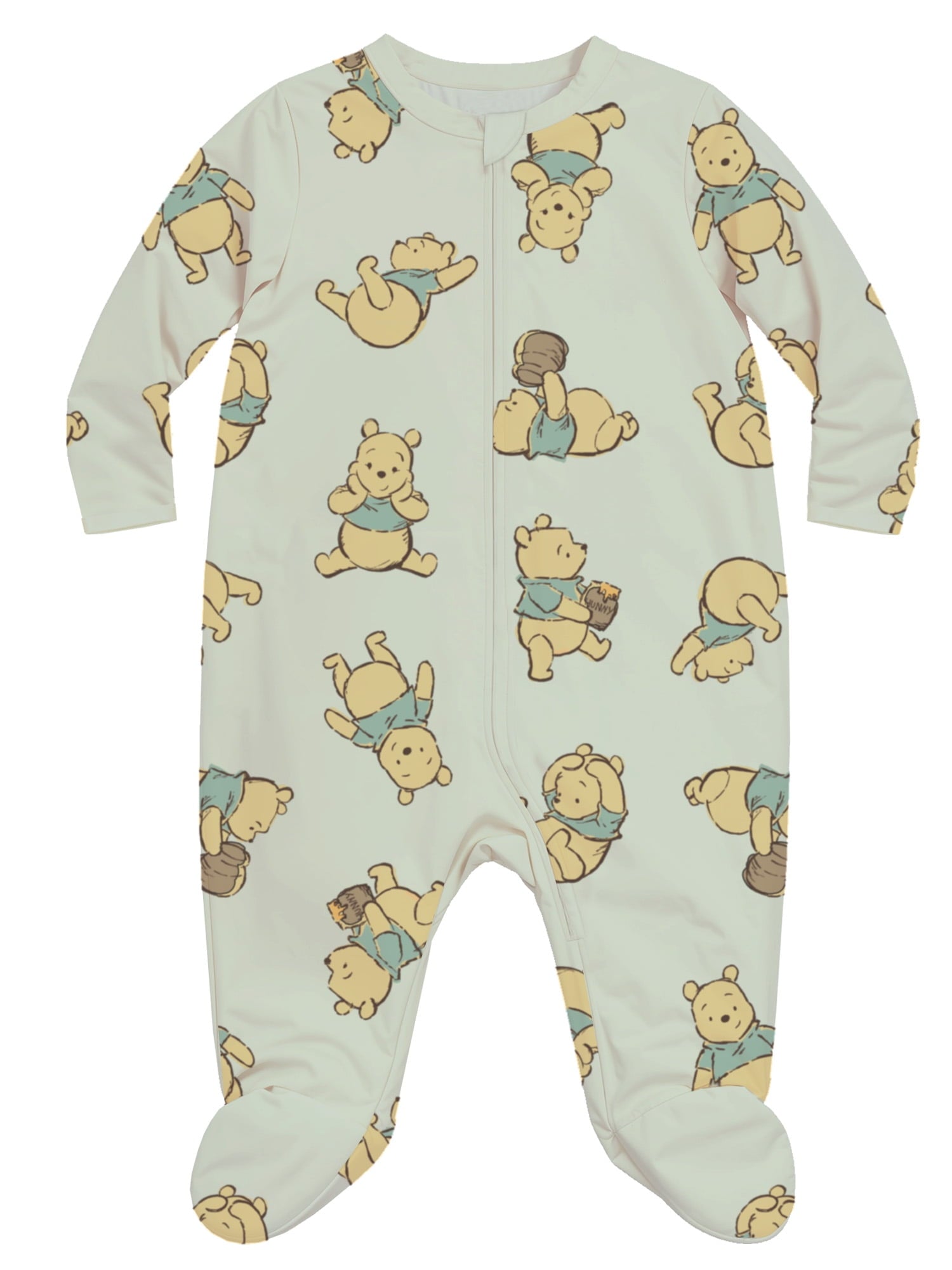 Elmo Baby Boys or Girls Two-Way Zip Front Footed Pajama One-Piece, Sizes 0-6/9M